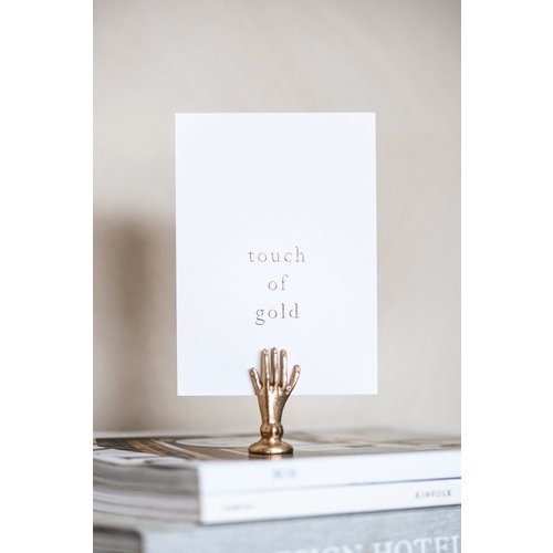 Moes & Griet Greeting card A6 | Touch of gold