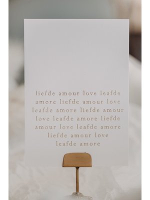 Moes & Griet Wenskaart A6 | Liefde Amour Love