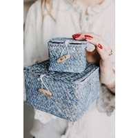 Basket set Daisy Blue | Set of 2