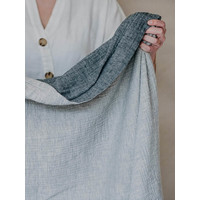 Throw Charcoal & Mist | Cotton Vintage