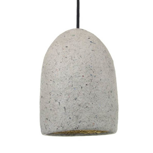 Kinta Lampe suspendue Recyclé | Gris | 15,5x23,5cm