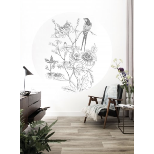 KEK Amsterdam Wallpaper Circle Engraved Flowers