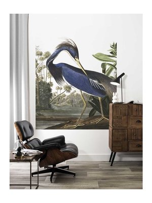 KEK Amsterdam Panneau de papier peint Louisiana Heron | 142,5 x 180 cm