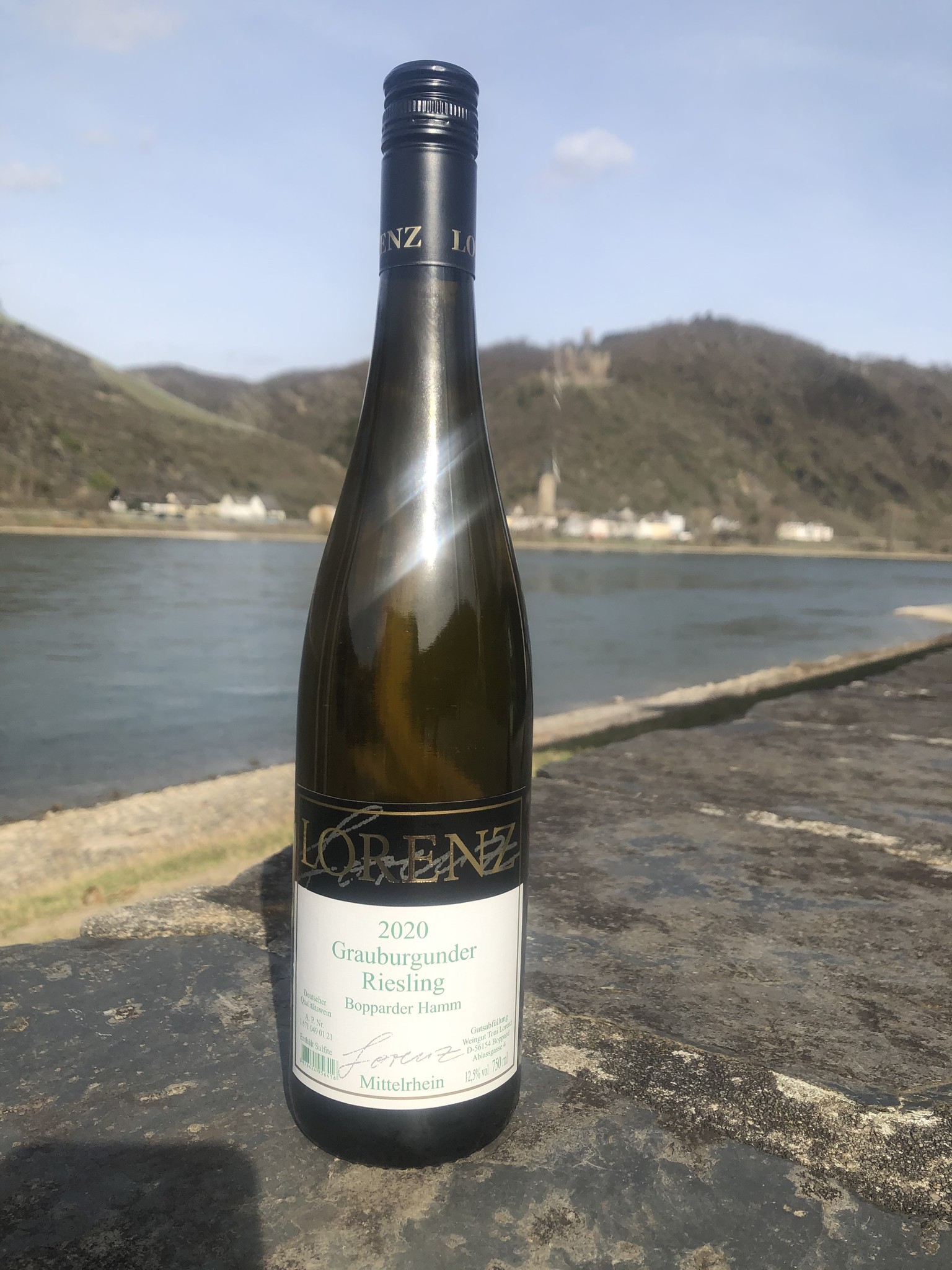 Bopparder Hamm Grauburgunder Riesling Weinhotel Landsknecht Weingut Toni Lorenz Weinshop