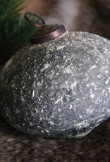 Glazen kerstbal Marble Grey