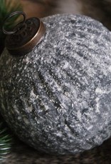 Glazen kerstbal Marble Grey