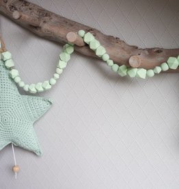 Kralenketting mint groen