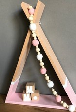 Petit Monkey Tipi wandkastje BABY PINK