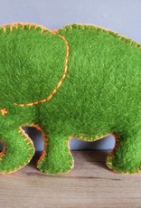 JGhomedeco Olifant wollen deken bruin/groen