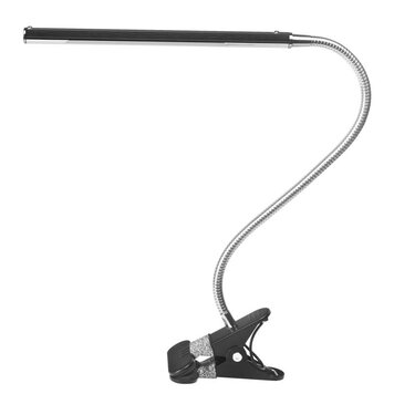 Mega Beauty Shop® LED Tafellamp Zwart met een flexibele arm op tafelklem.