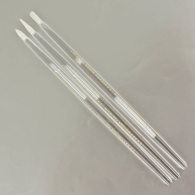 Merkloos Nailart silicone penseel. Complete set met 3 stuks.