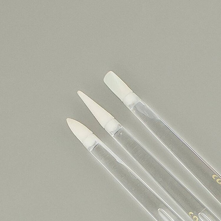 Merkloos Nailart silicone penseel. Complete set met 3 stuks.