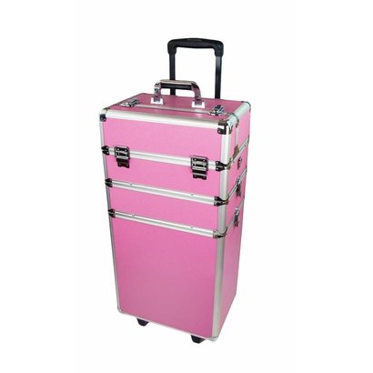 Mega Beauty Shop® Aluminium trolley Roze