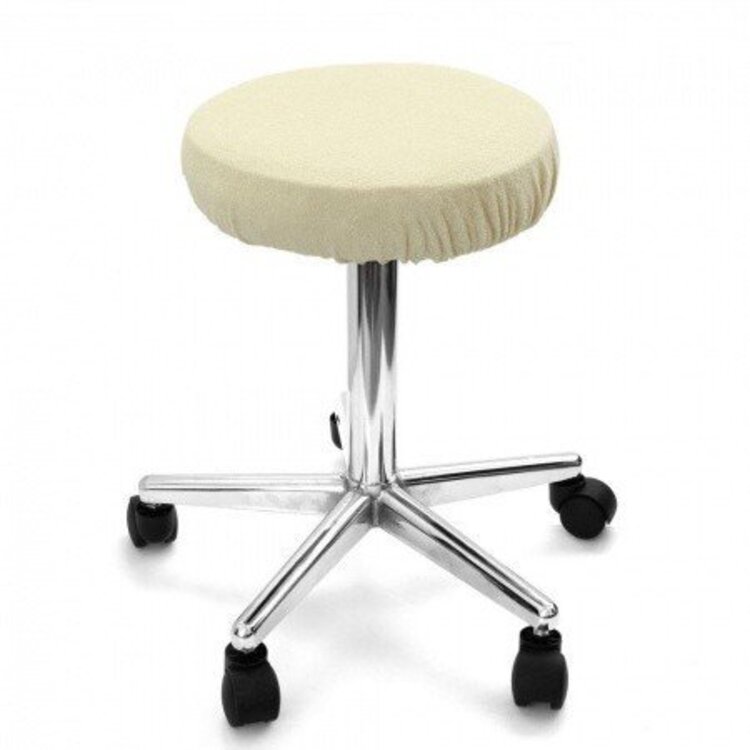 Mega Beauty Shop® Hoes voor krukken (zitvlak) Wit