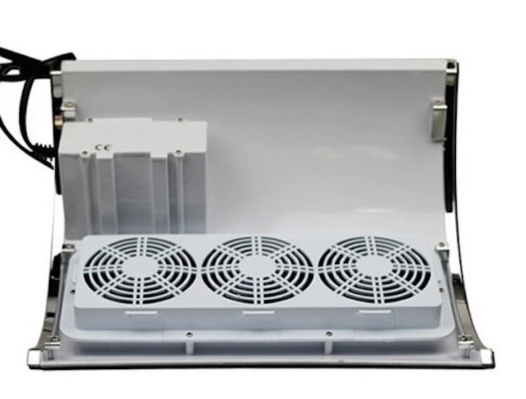 Mega Beauty Shop® Stofafzuiger met 3 motoren Wit  incl. 3 MBS® trapeze vijlen