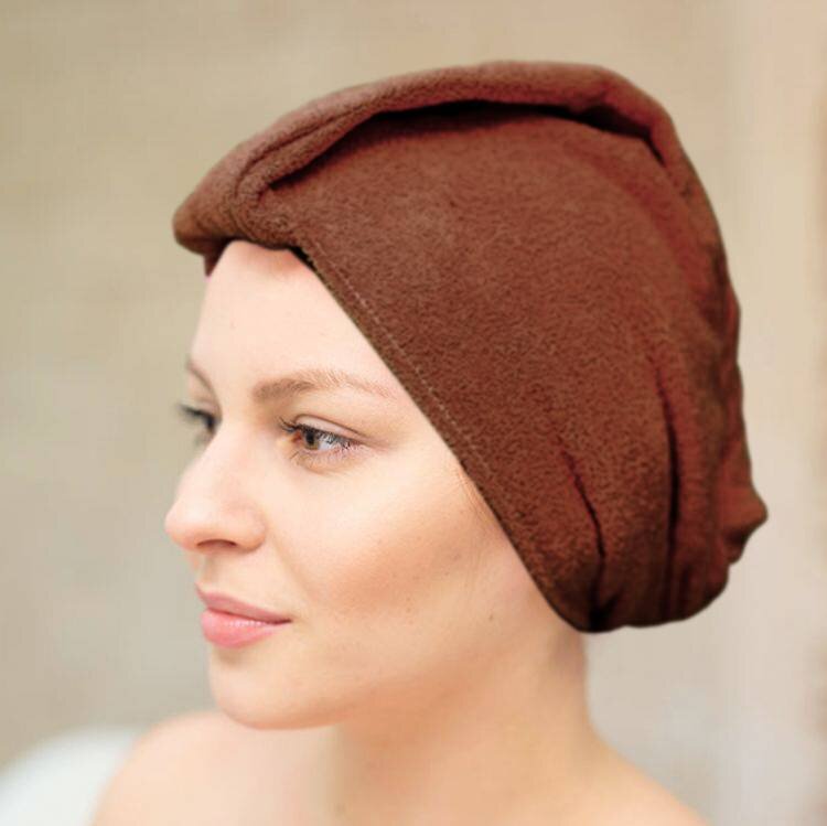 Mega Beauty Shop® Badstof tulband Bruin