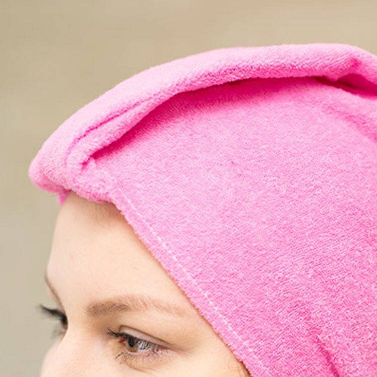 Mega Beauty Shop® Badstof tulband Donker Roze