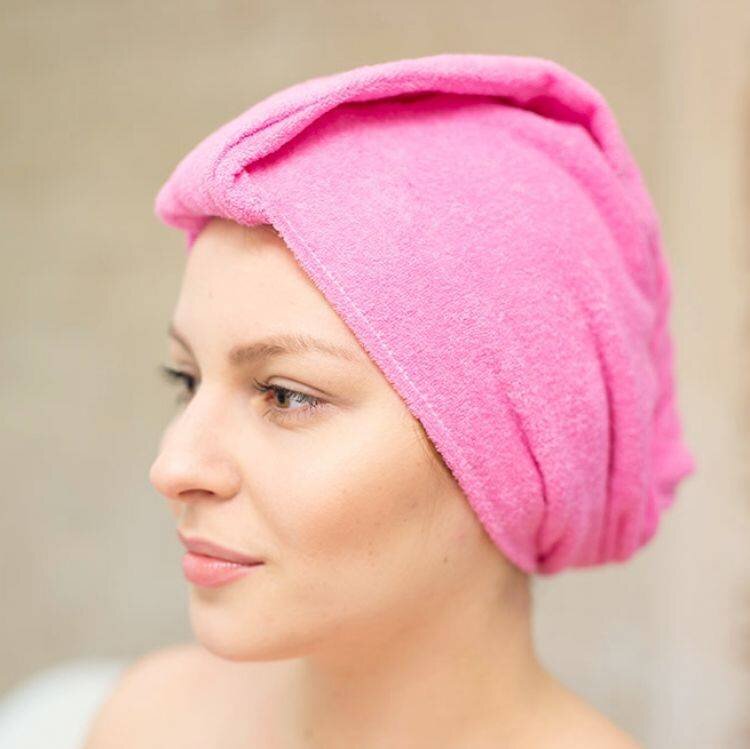 Mega Beauty Shop® Badstof tulband Donker Roze