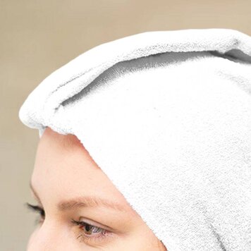 Mega Beauty Shop® Badstof tulband Wit