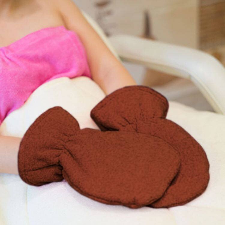 Mega Beauty Shop® Badstof handschoenen Bruin