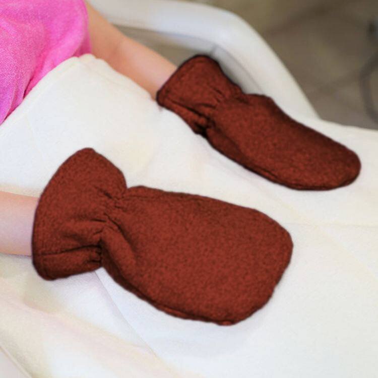 Mega Beauty Shop® Badstof handschoenen Bruin