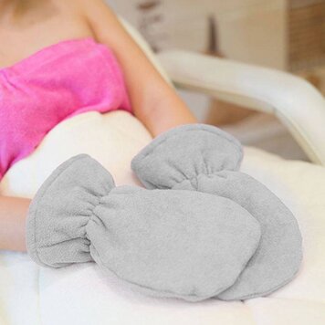 Mega Beauty Shop® Badstof handschoenen Grijs