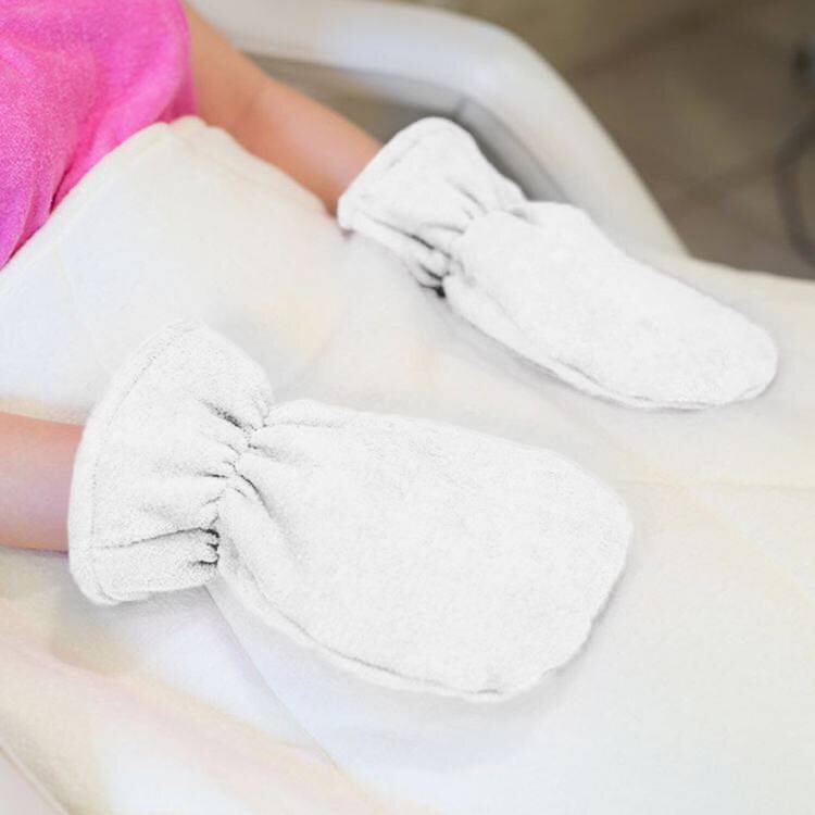 Mega Beauty Shop® Badstof handschoenen Wit