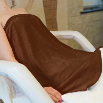 Mega Beauty Shop® Badstof omslagdoek Bruin