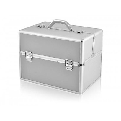 Merkloos Aluminium luxe koffer - zilver