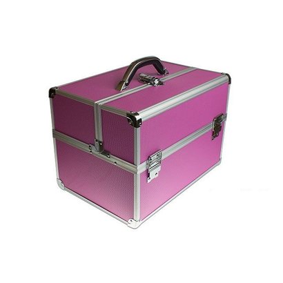Merkloos Aluminium koffer Roze