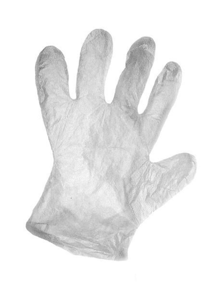 Merkloos Paraffine plastic handschoenen 50 stuks