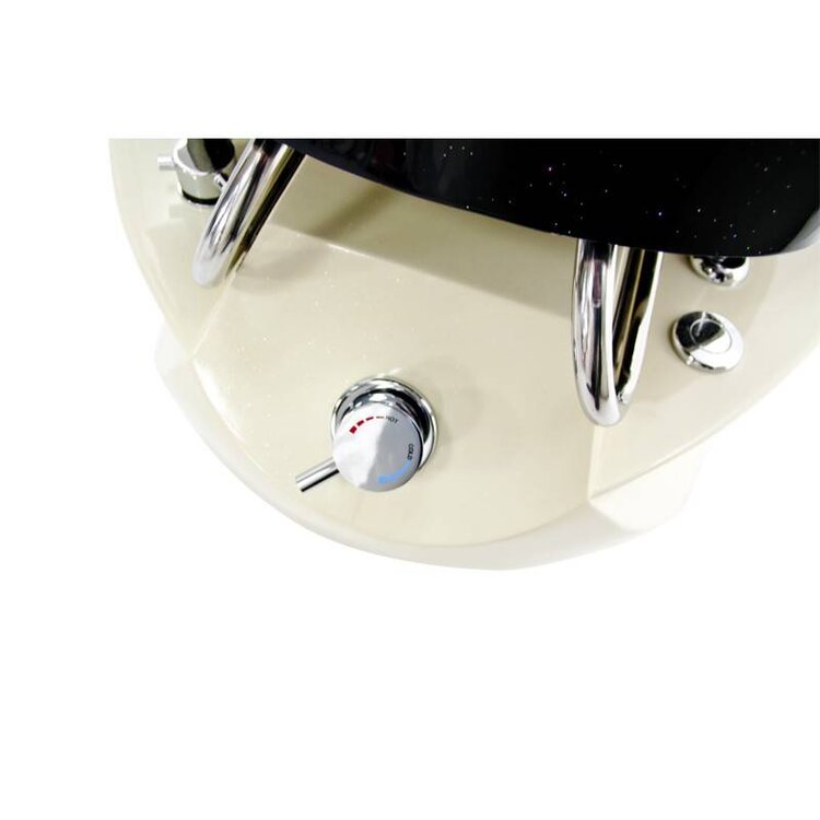 Merkloos SPA Pedicurestoel met massage Ecru/Zwart