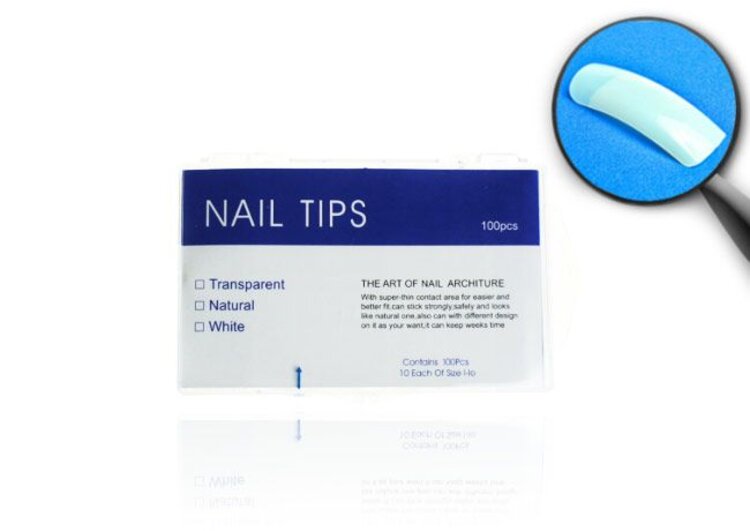 Merkloos Tips naturel tipbox 100 stuks