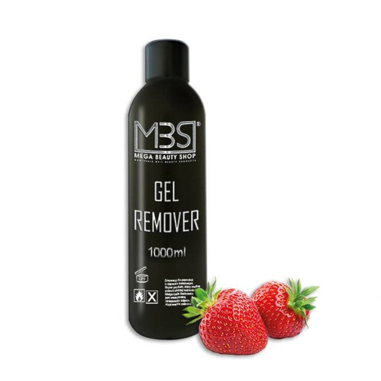 Mega Beauty Shop® Gel remover (1000 ml)    met aardbeiengeur