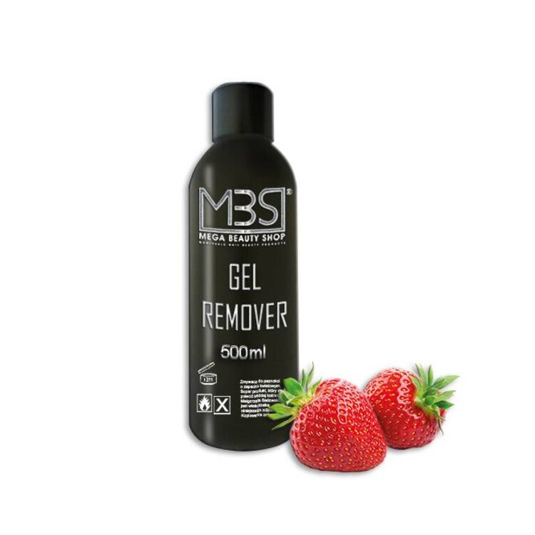 Mega Beauty Shop® Gel remover (500 ml)    met aardbeiengeur