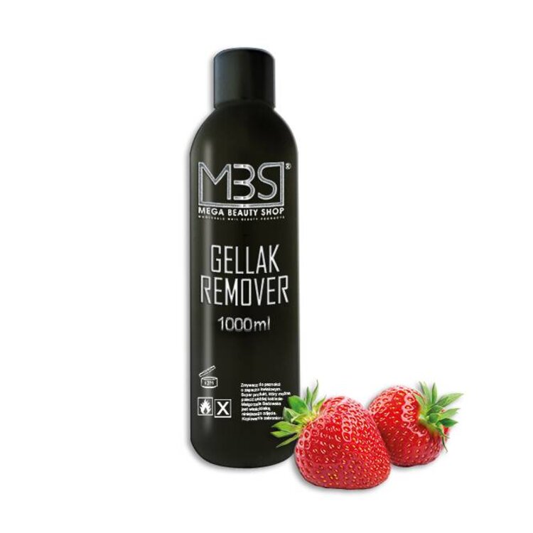 Mega Beauty Shop® Gellak remover (1000 ml)  met aardbeiengeur