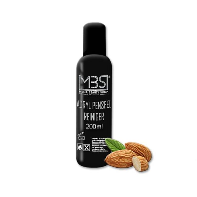 Mega Beauty Shop® Acryl penseelreiniger (200 ml)    met amandelgeur