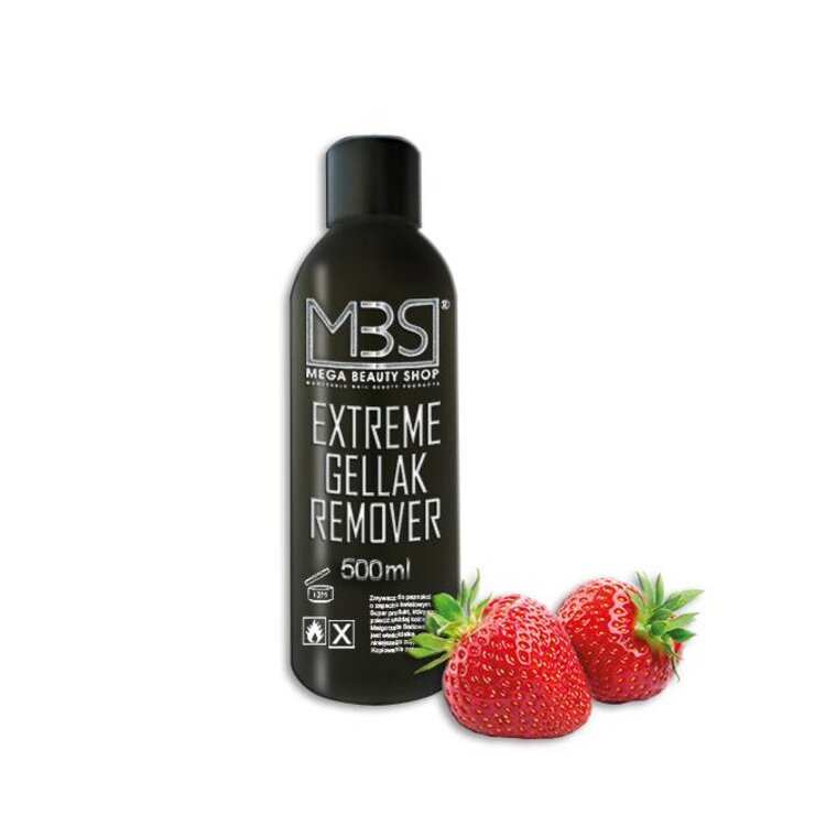 Mega Beauty Shop® Extreme gellak remover (500 ml)    met aardbeiengeur