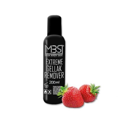 Mega Beauty Shop® MBS Extreme gellak remover (200 ml) met aardbeiengeur