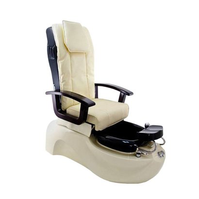 Merkloos SPA Pedicurestoel met massage Ecru/Zwart