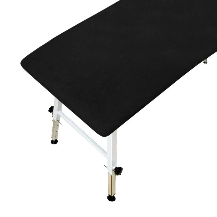 Mega Beauty Shop® Badstof hoes voor massagebank 70x200 Zwart
