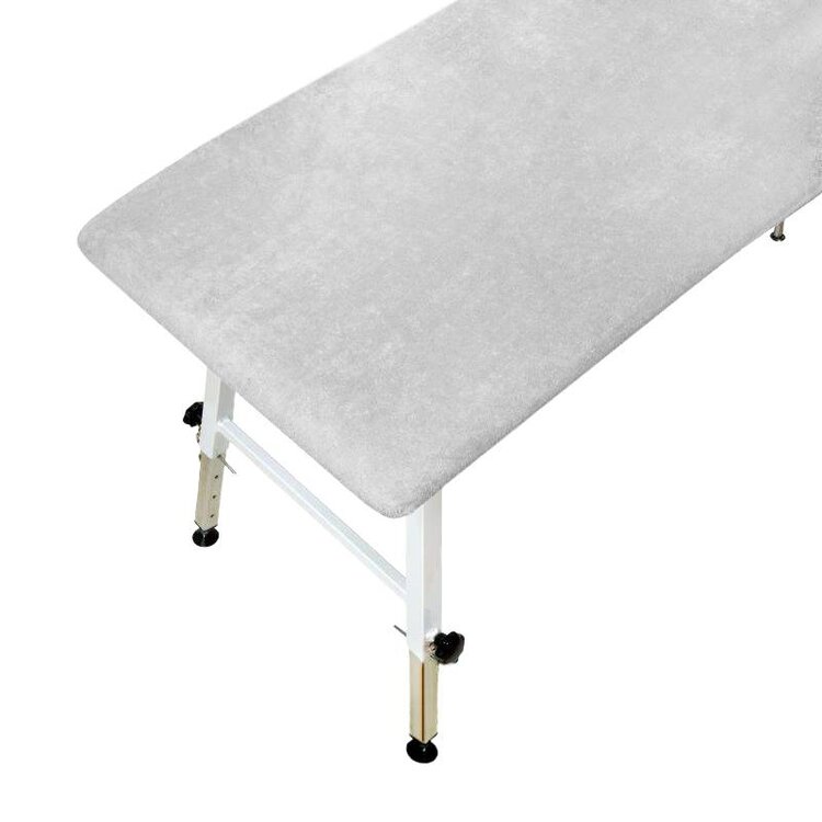 Mega Beauty Shop® Badstofhoes voor massagebank Grijs