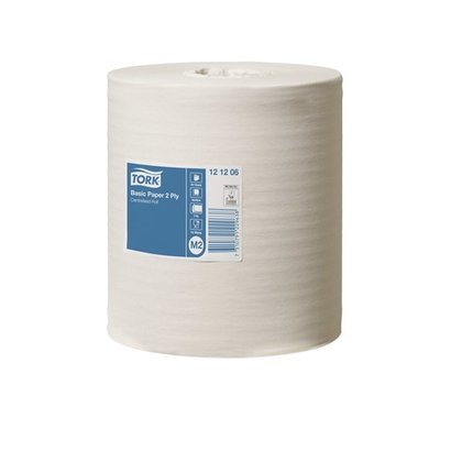 Tork Tork Basic Centerfeed Poetspapier 2-laags M2 1 Rol.