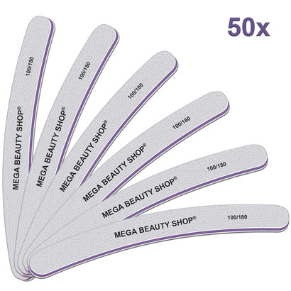Mega Beauty Shop® PRO Banana vijlen zebra 100/180 50st.