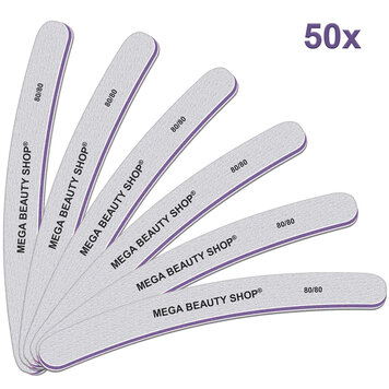 Mega Beauty Shop® PRO Banana  vijlen zebra  80/80  50st.