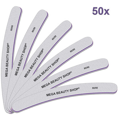 Mega Beauty Shop® PRO Banana vijlen zebra 80/80 50st.