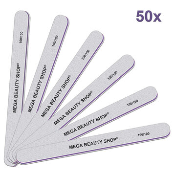 Mega Beauty Shop® PRO Rechte  vijlen zebra  100/100   50st.
