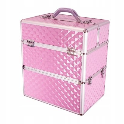 Mega Beauty Shop® Koffer groot 3D roze met opbergvakken