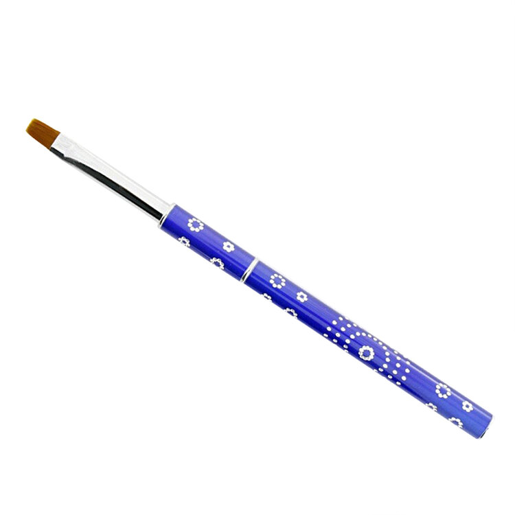 Mega Beauty Shop® Gel-Penseel Blauw nr. 8 met steentjes