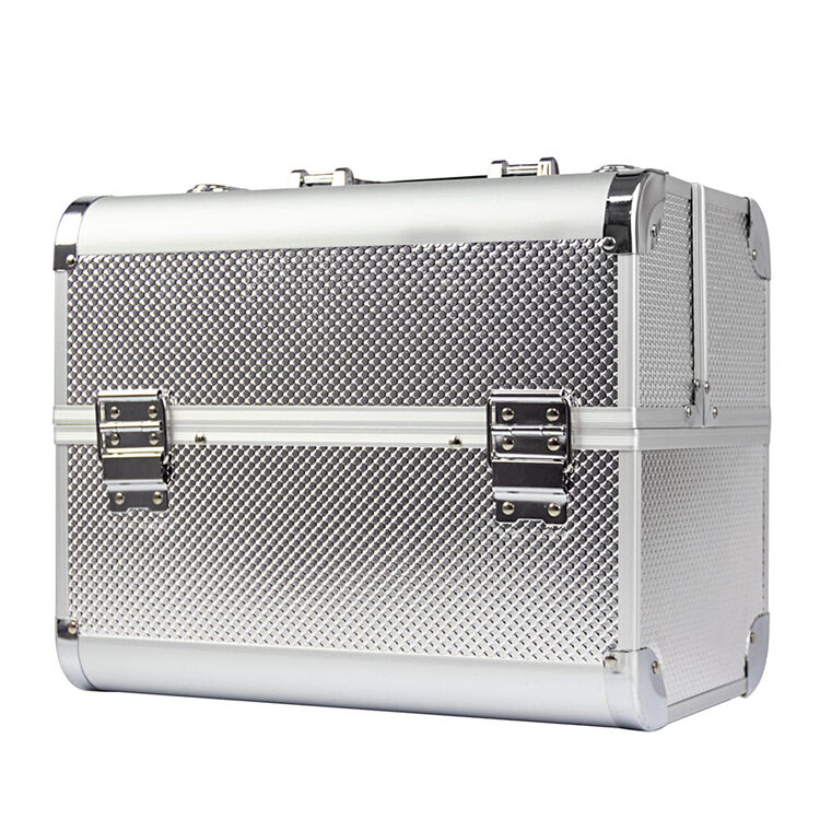 Mega Beauty Shop® Aluminium Koffer Zilver